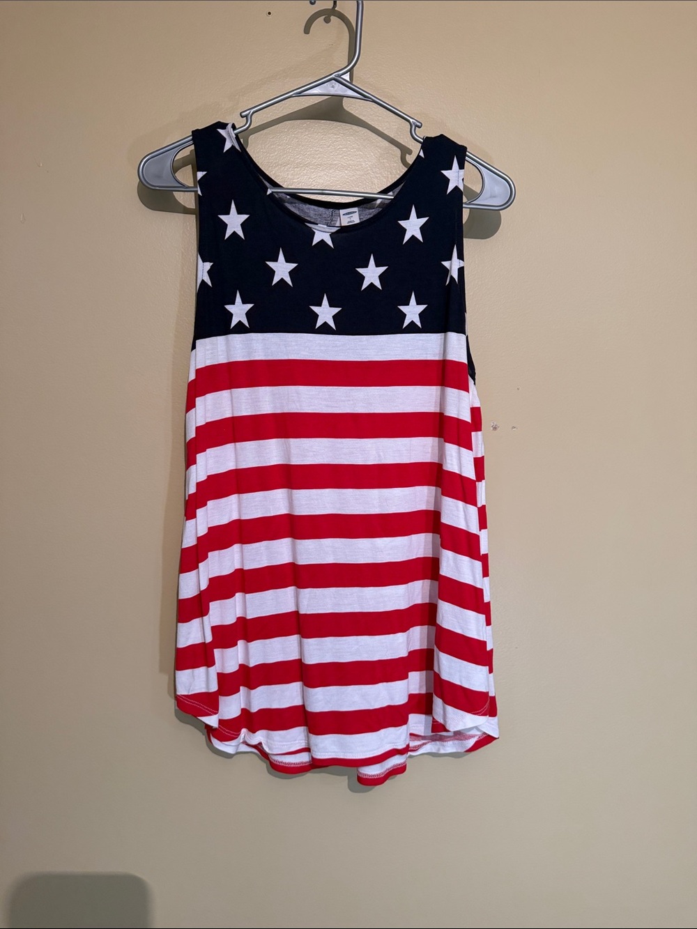 Old Navy Red White and Navy Star Stripe Tank